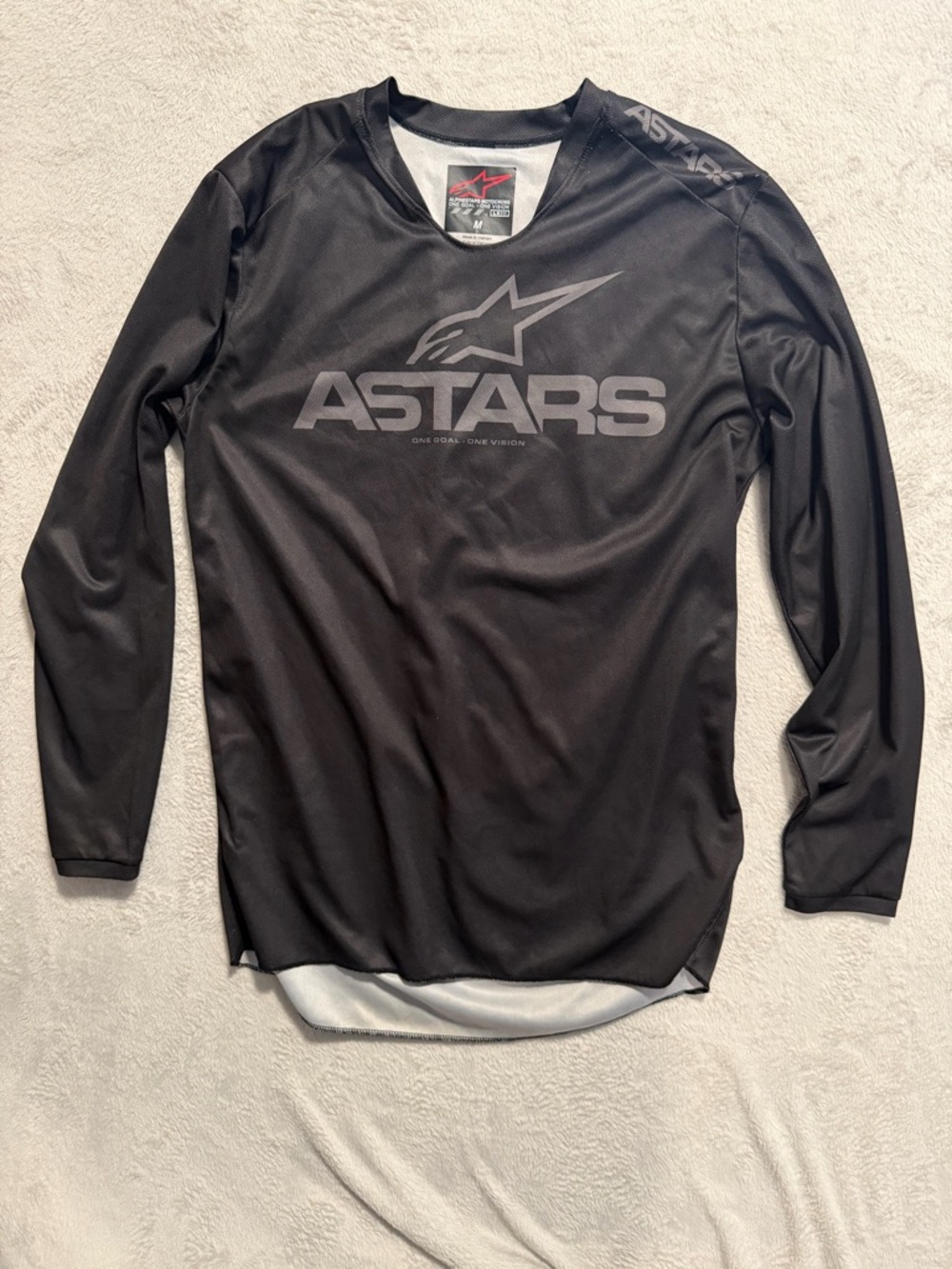 Alpinestars Black Jersey with Red Logo